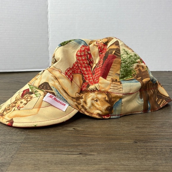 All American Pin Up Girl Biker Hat, made in USA, size Large - Picture 1 of 8